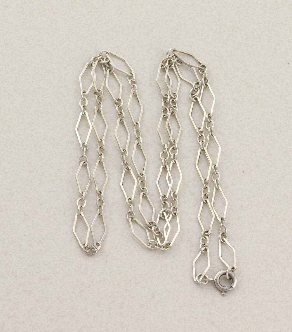 Sterling Silver Chain Necklace 24" inch